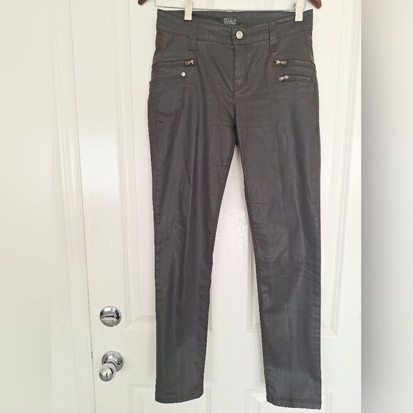 MAC brown faux leather pants size 34/30 - Picture 1 of 11